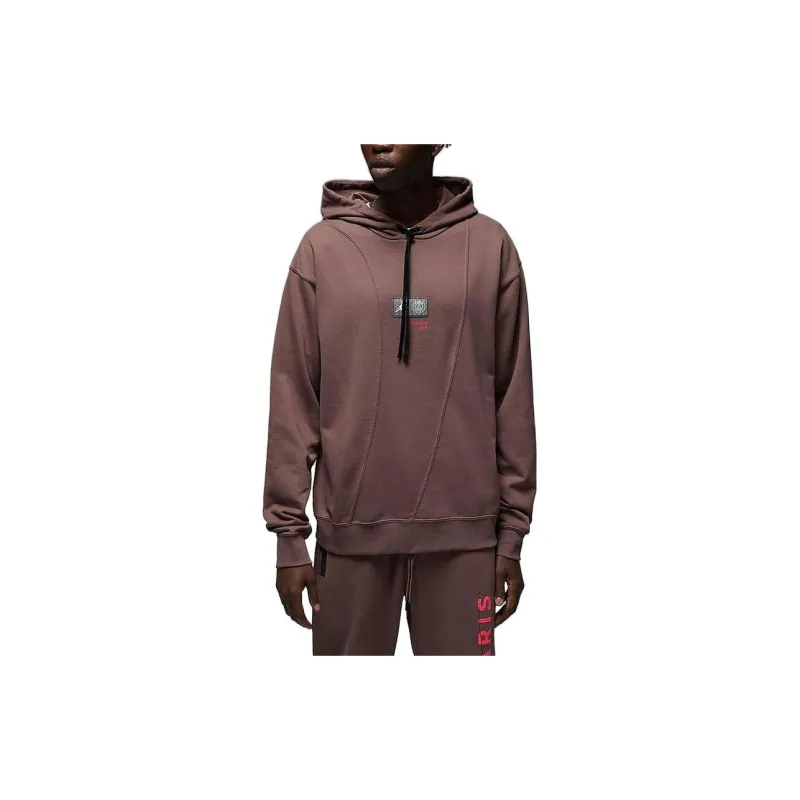 JORDAN X Paris Saint Germain Pullover Hoodie 'Plum Eclipse'-2