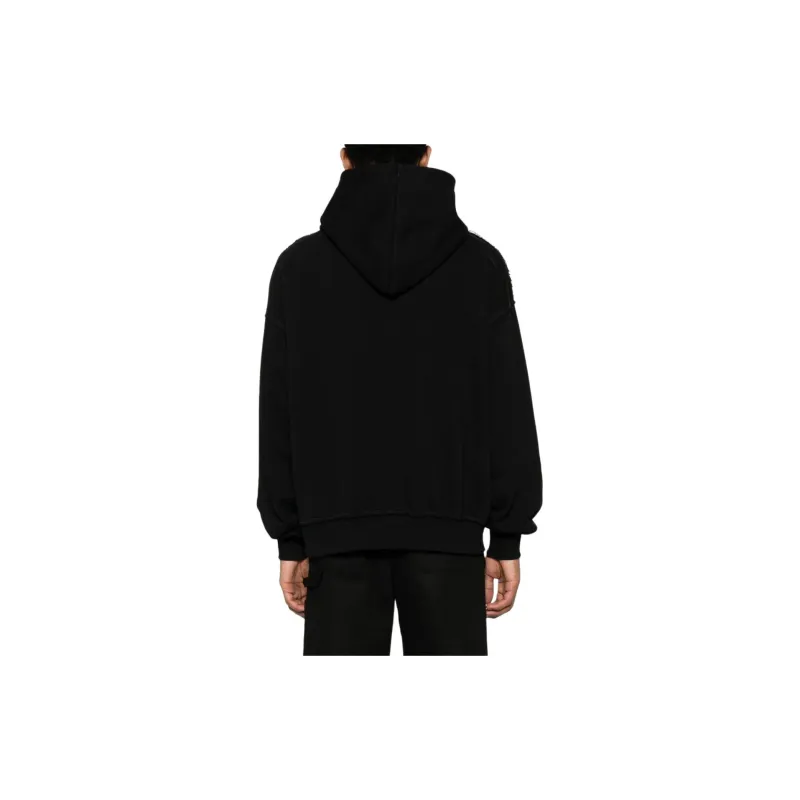 Misbhv Frayed-detailing Panelled Hoodie-2
