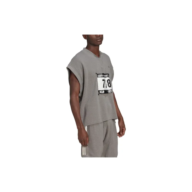Adidas Originals Blue Version Collection Tank Tops Men Gray-3