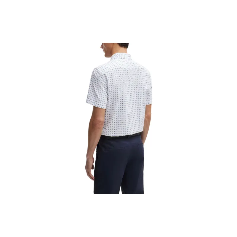 HUGO BOSS Geometric print Cotton Shirt-2