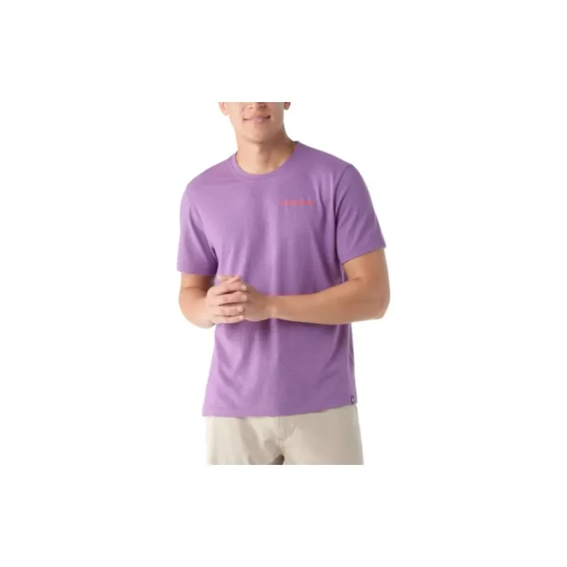 SMARTWOOL Nature's Vibes T-Shirt Men's Iris Variegated-1