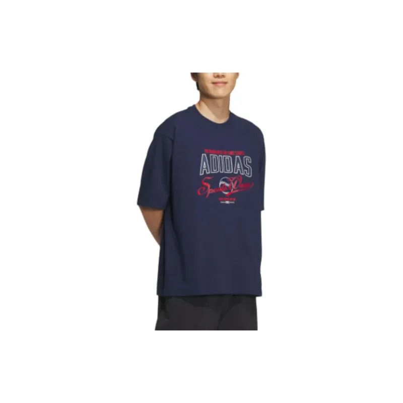 Adidas MS ROUND NECK T Shirt Men's College Navy-1
