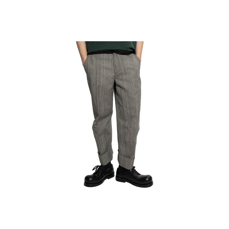 Bottega Veneta Casual Pants Men Gray-1