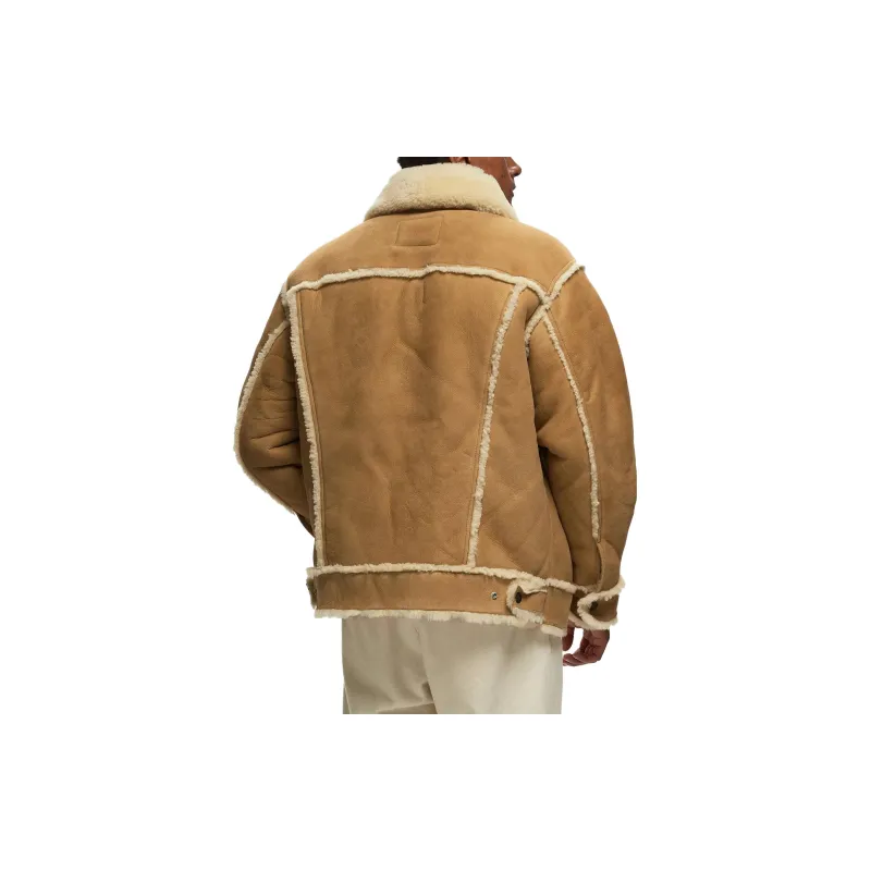 Levis Jackets Men Beige Yellow-3