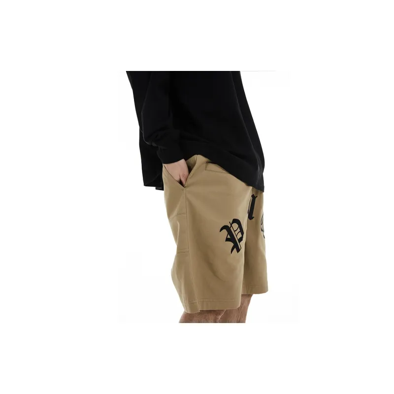 P.M.W SS21 Loose Fit Shorts Men's Khaki-4