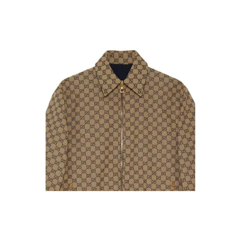 GUCCI All Over Gg Harrington Reversable Jacket-5