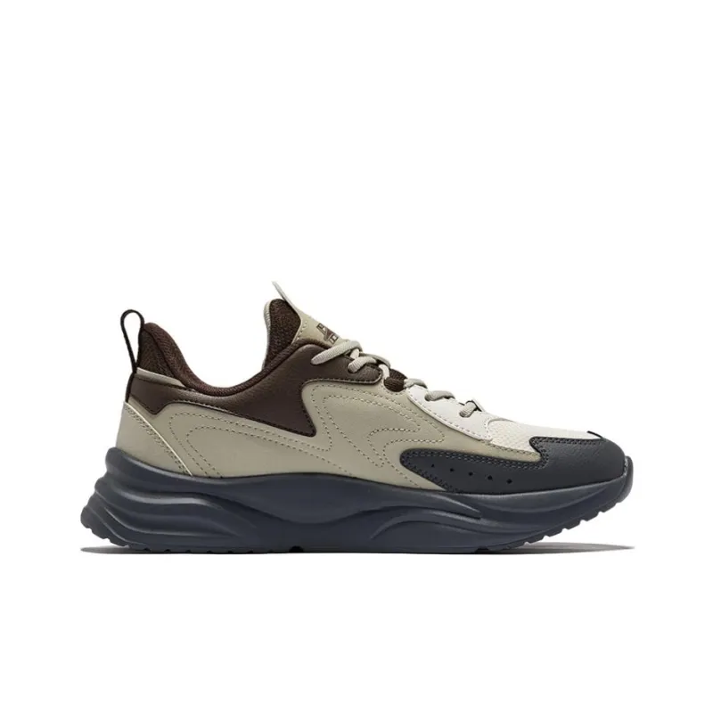 Erke Chuan Dust 2.0 Durable Breathable Low Top Casual Shoes Men's Pale Wild Pine Tea Brown-1