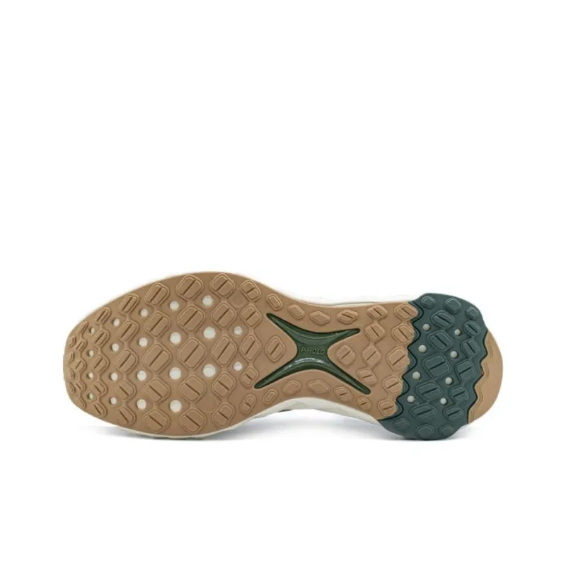 PEAK Tai Ji1.0 Breathable Low Top Running Shoes Men's Ecru Fruit Green-4