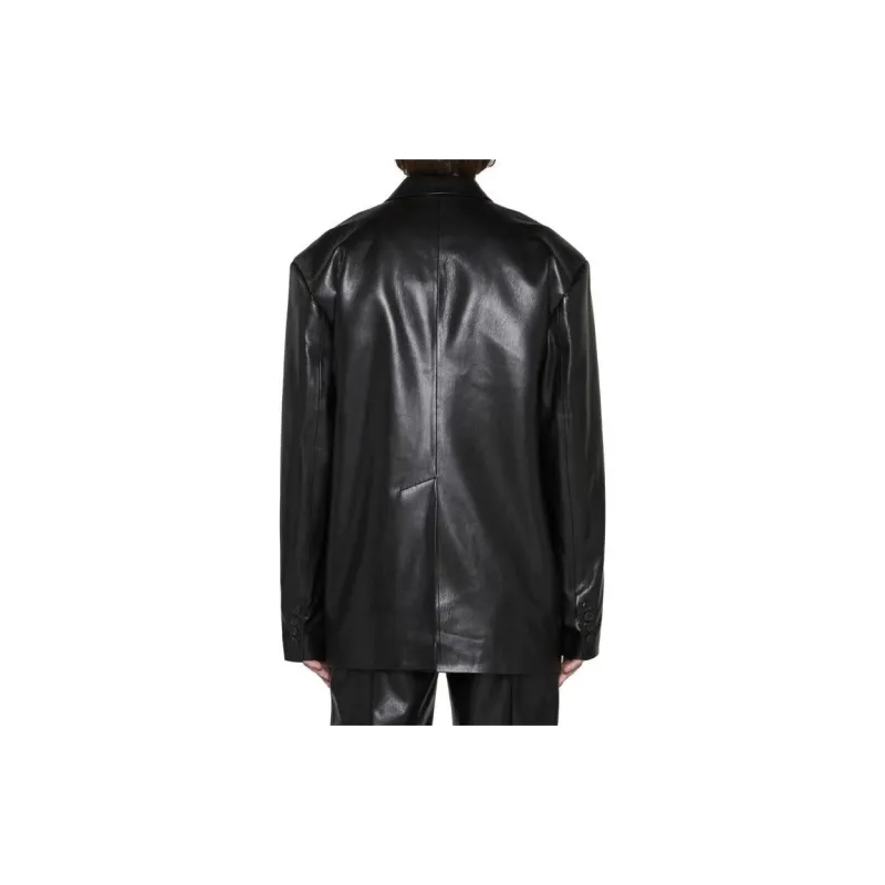 NANUSHKA Single breasted Faux leather Blazer-1