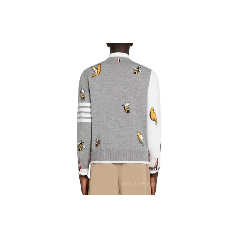THOM BROWNE· SS23 Sweater Men's Gray-3