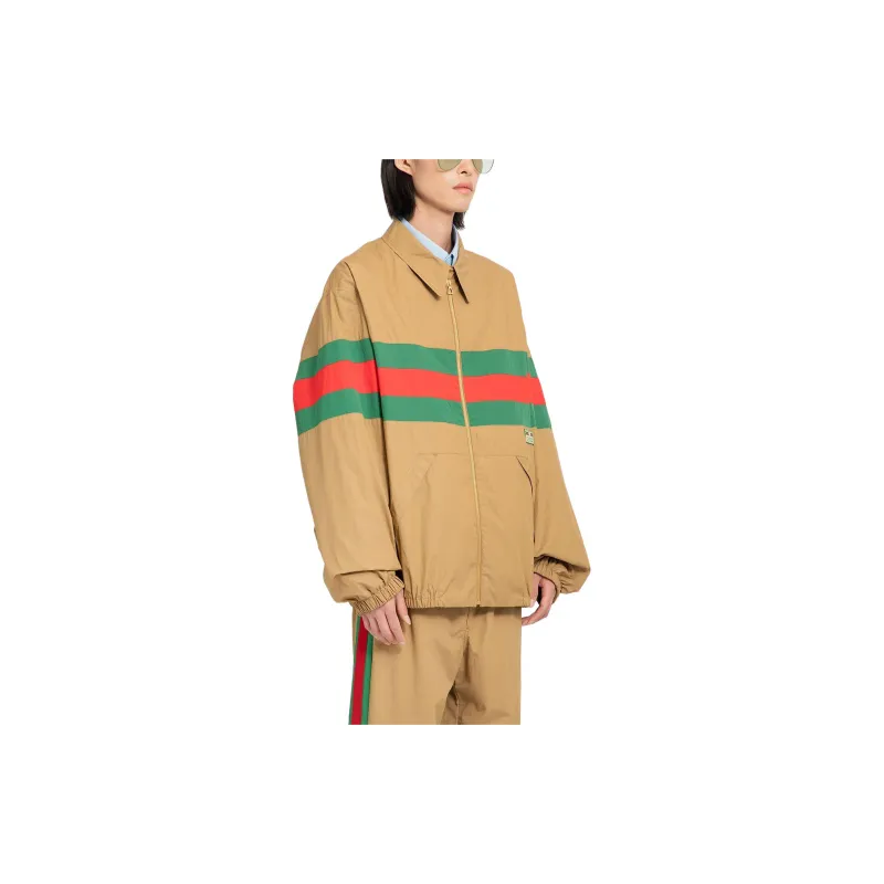GUCCI Web Striped Zipped Jacket-3