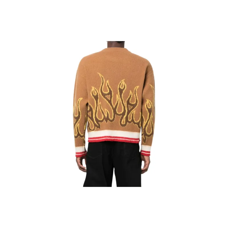 PALM ANGELS Flames Knitwear-2