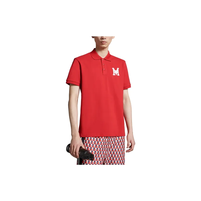 Moncler SS24 Year Of The Dragon Collection Polo Shirt Men's Red-2
