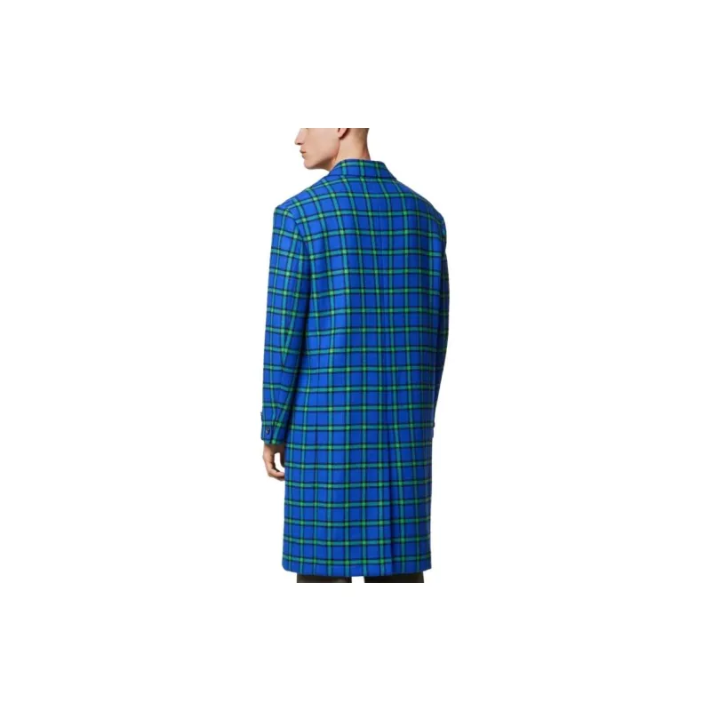 VERSACE Coats Men Blue-3