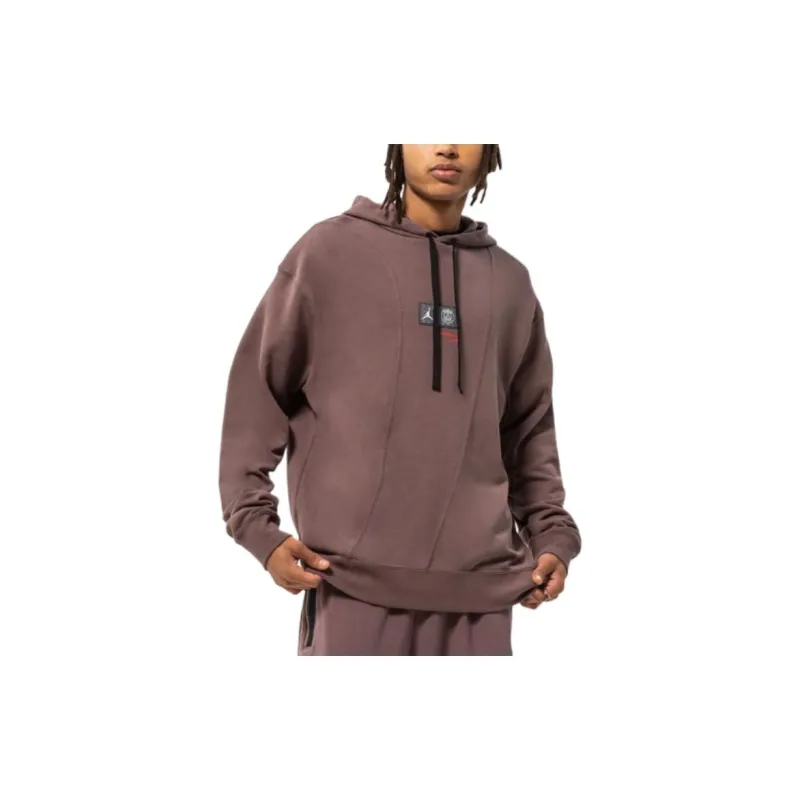 JORDAN X Paris Saint Germain Pullover Hoodie 'Plum Eclipse'-4