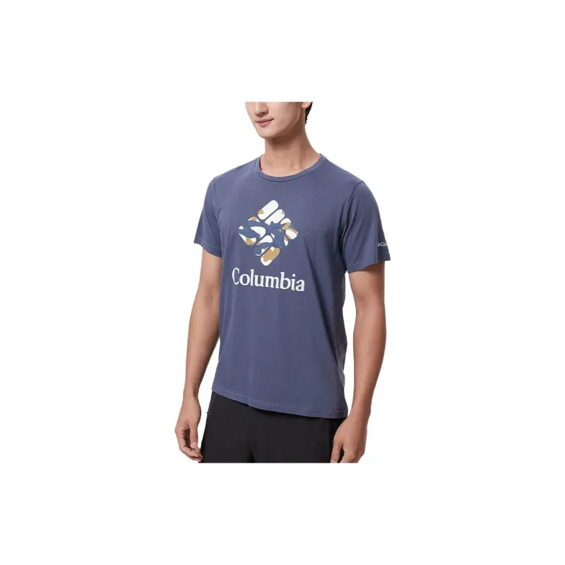 Columbia T Shirts Men Light Blue-1