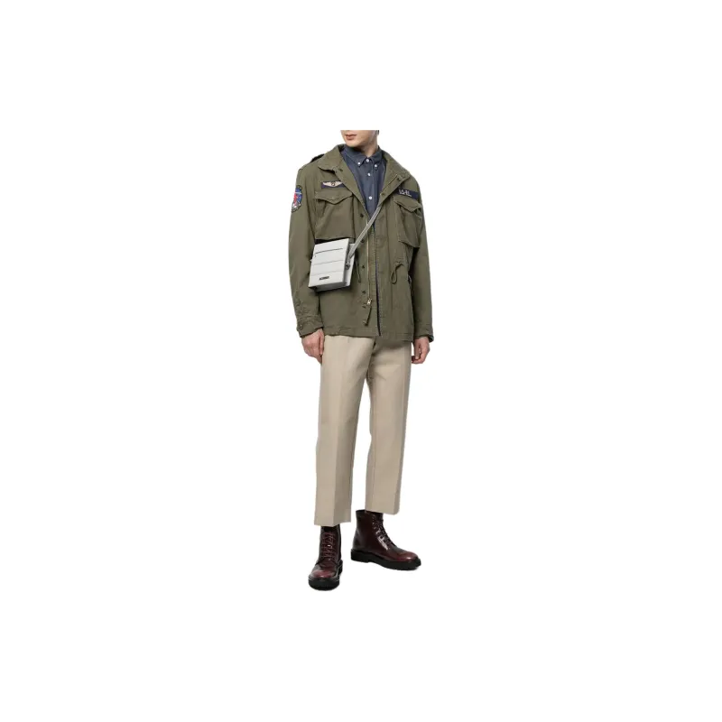 Polo Ralph Lauren Herringbone Patch Detailed Field Jacket-2