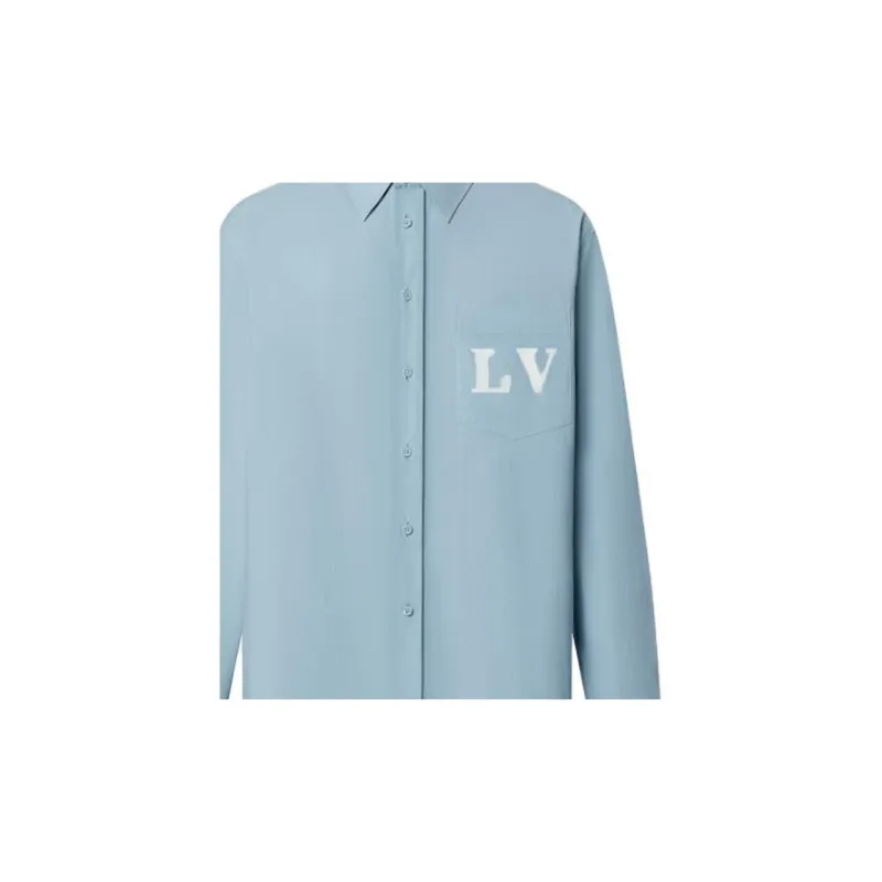 LOUIS VUITTON SS23 Shirt Men's Blue-5