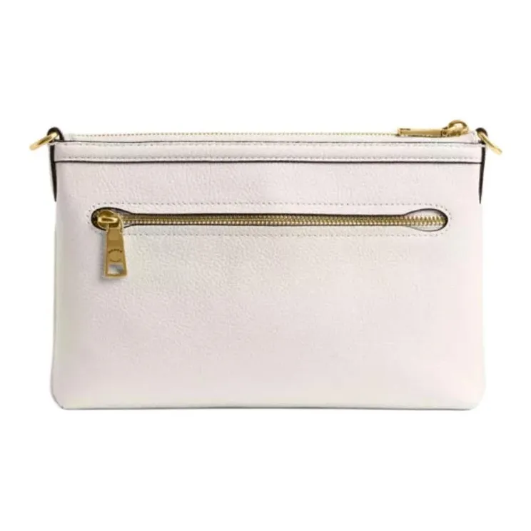 COACH Legacy Pebble Leather Shoulder Bag, Crossbody Bag Medium Size Women's Chalk-2