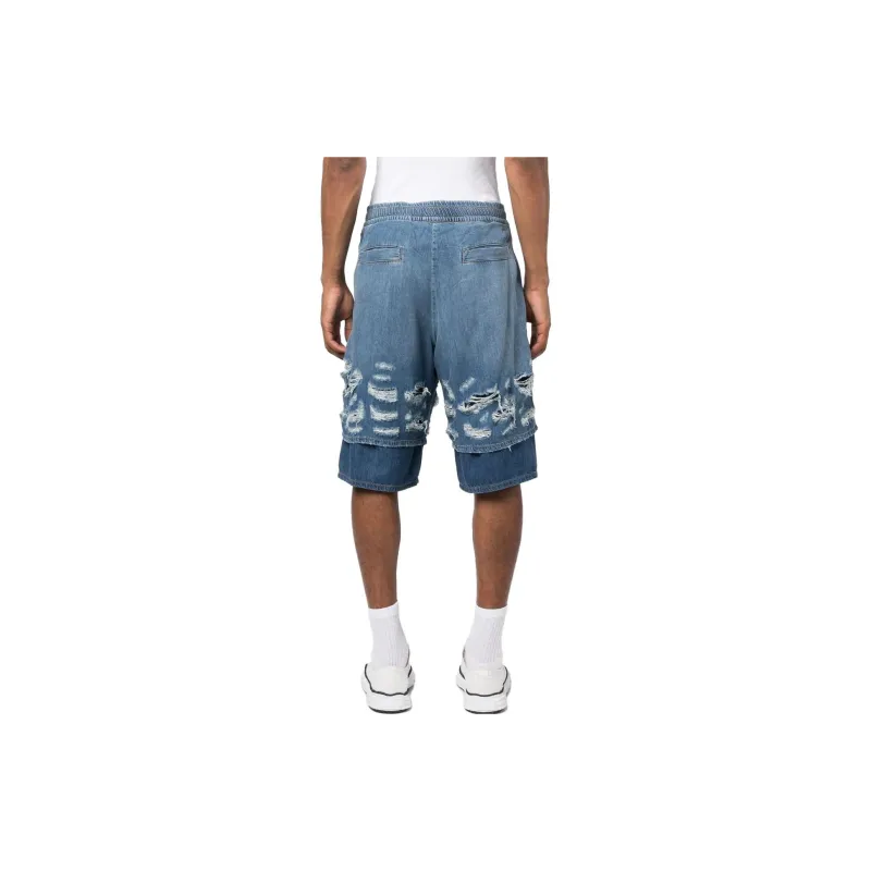 DIESEL Distressed effect Denim Shorts-3