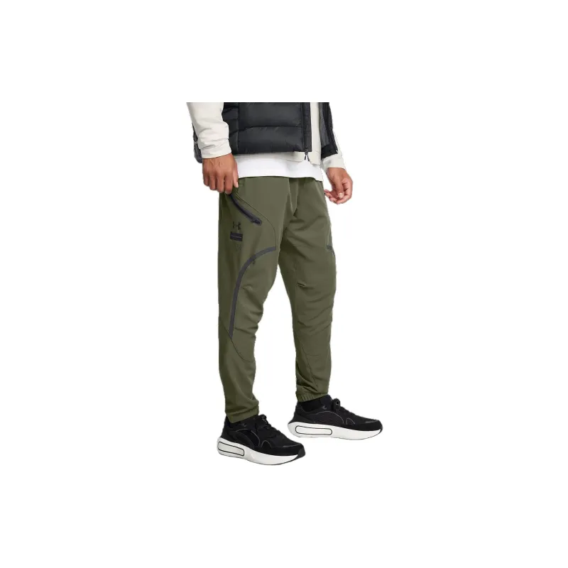 Under Armour Unstoppable CARGO Casual Pants Men's Deep Green-3