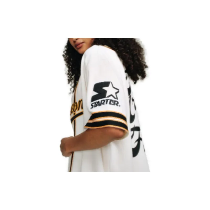 Staple X STARTER Baseball Jerseys Unisex Birch White-5
