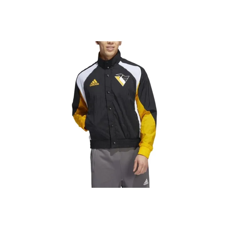 Adidas Jackets Men Black Yellow-1
