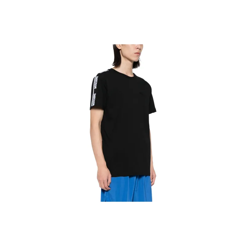 MOSCHINO Logo-tape Cotton T-shirt-2