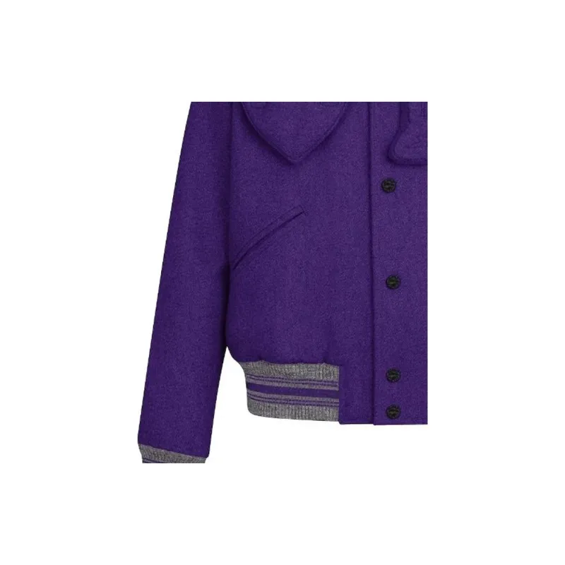 LOUIS VUITTON Baseball Jacket Jackets & Coats Men's Purple-2