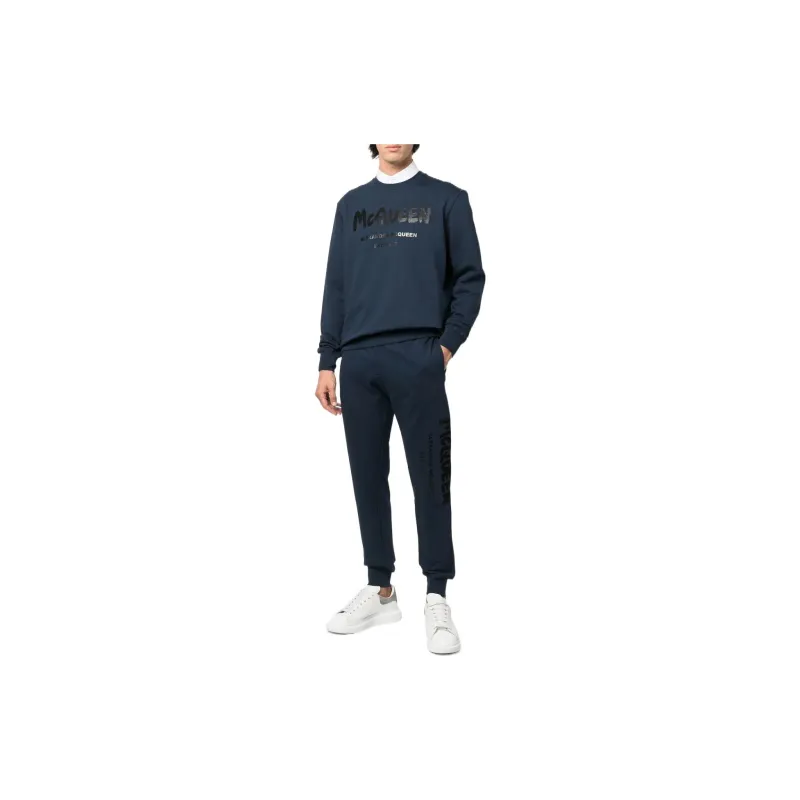 Alexander McQueen Graffiti Logo print Track Pants-1