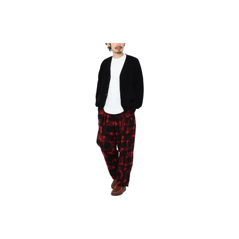 Beams Casual Pants Men Red-2