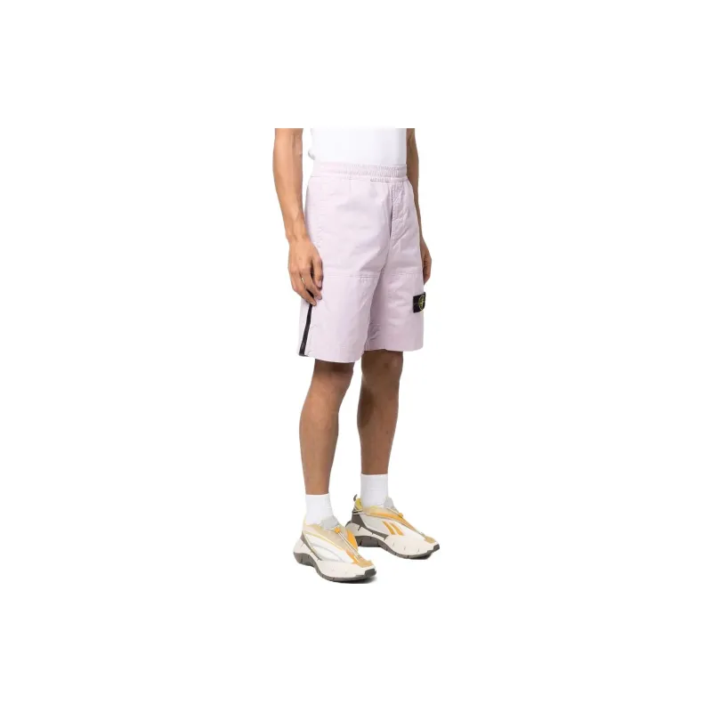 STONE ISLAND Casual Shorts Men Pink-2