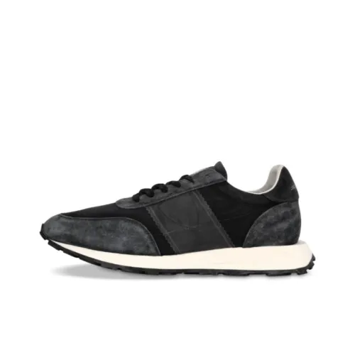 PHILIPPE MODEL Low Top Casual Shoes Men's Gray Black