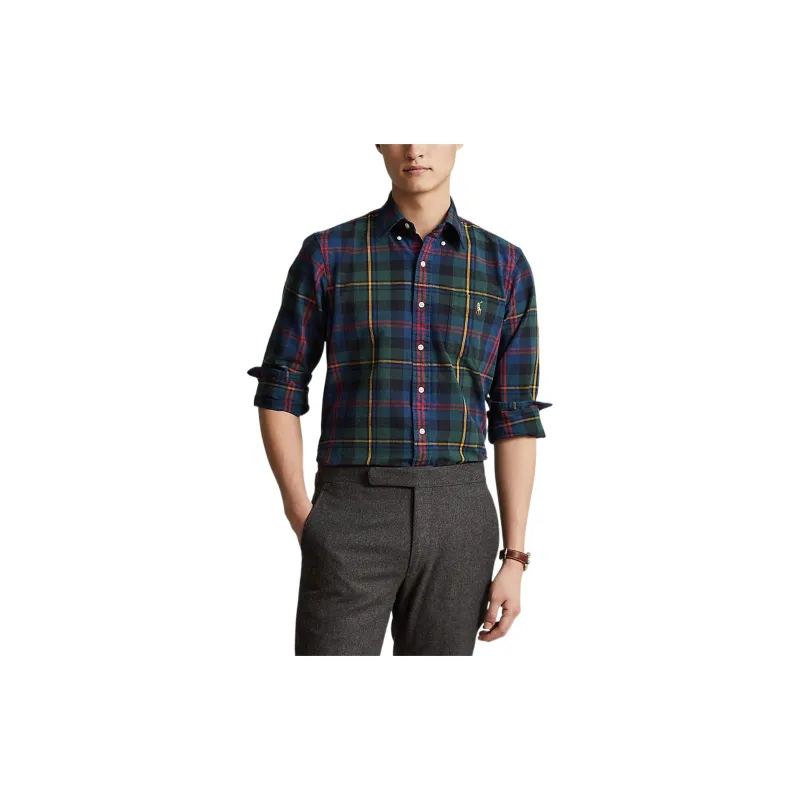 Polo Ralph Lauren FW22 Shirt Men's Navy Blue-2