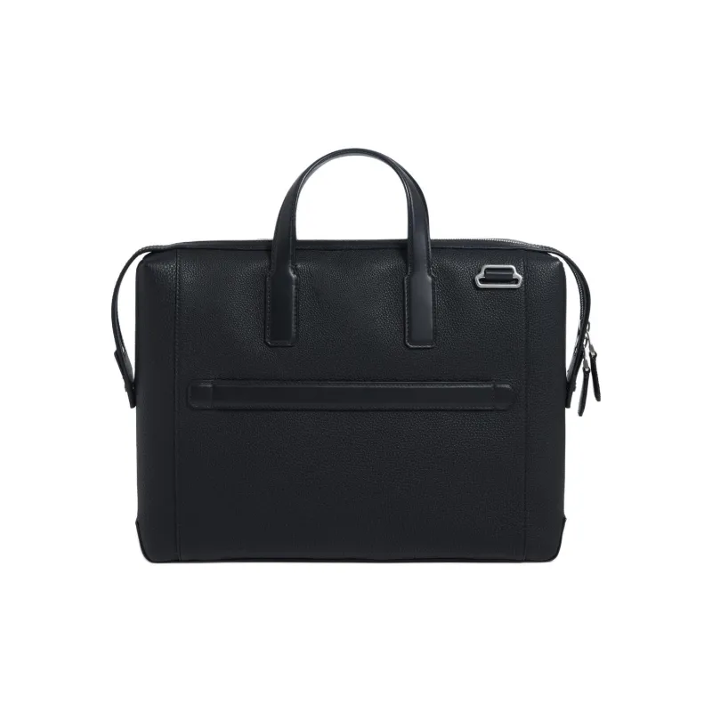 Dunhill Grained Calfskin Briefcases Regular Men's Black-1