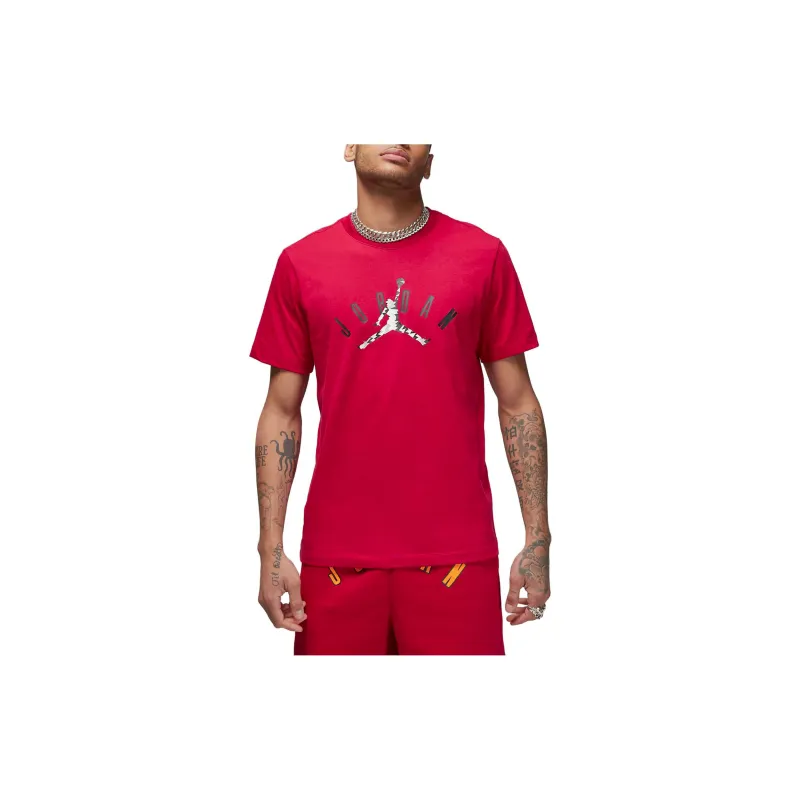 Jordan Flight T Shirts Men Dark Red-3