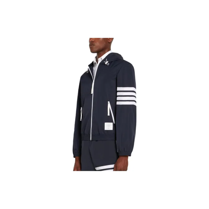 THOM BROWNE 4 Bar Stripe Hooded Jacket-3