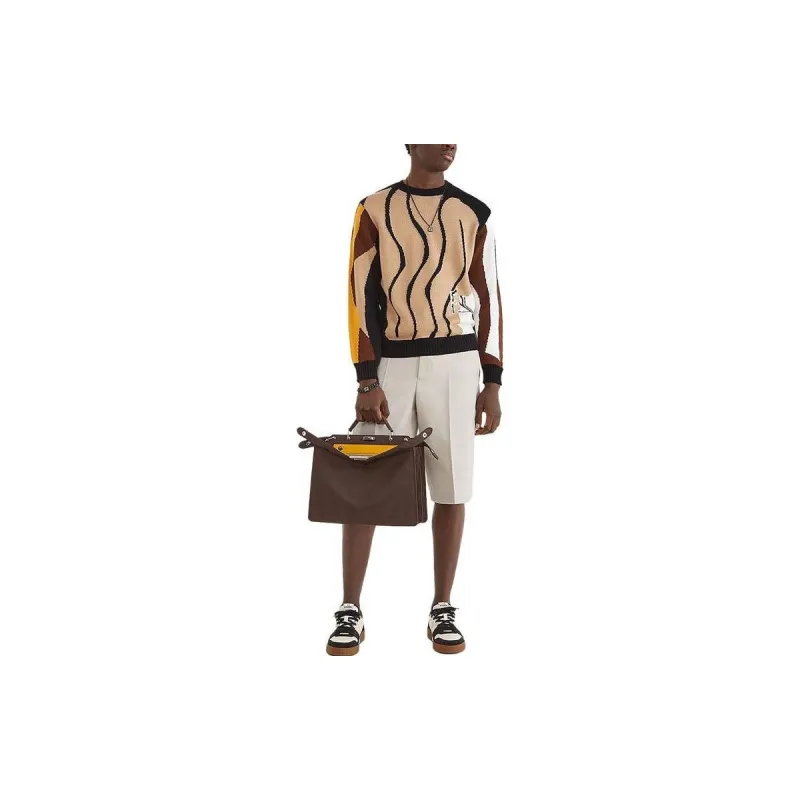 FENDI Sweaters Men Brown-2