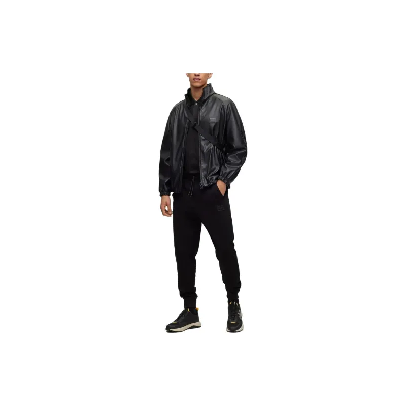 HUGO BOSS Logo appliqué High neck Bomber Jacket-4