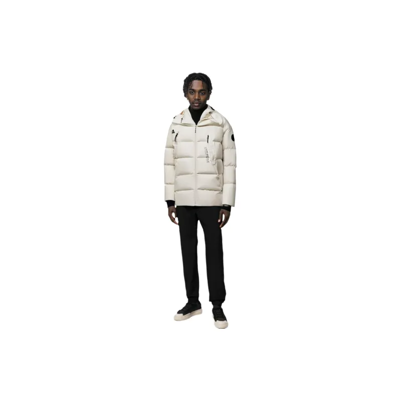 PEAK Down Jackets Men White Light Khaki-2
