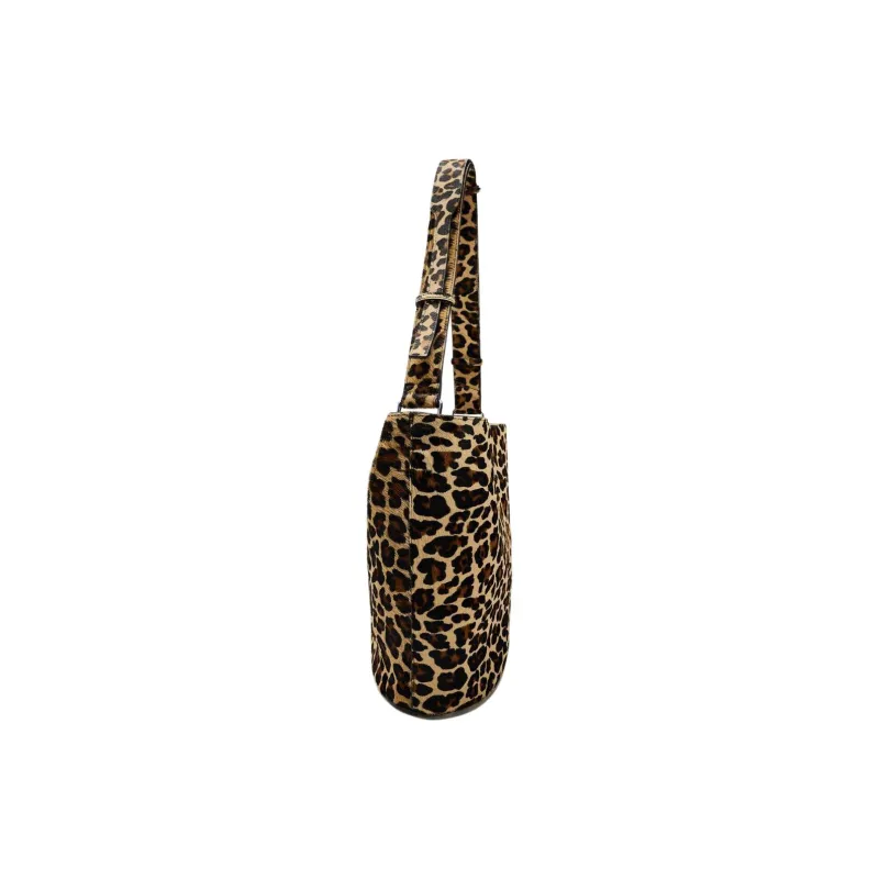 ZARA Cowhide Portable Crossbody Bag Shoulder Bag Women's Leopard Print-3