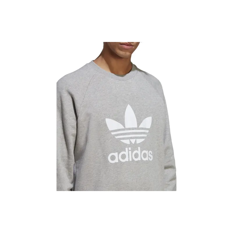 Adidas Originals ADICOLOR CLASSICS TREFOIL Sweatshirt Men's Gray-5