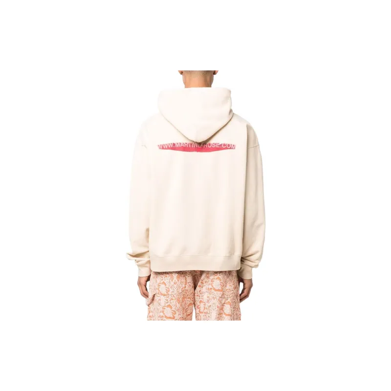 Martine rose Logo Print Drawstring Hoodie-1