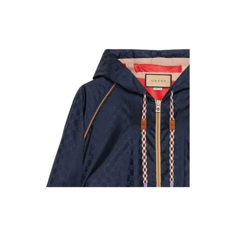 GUCCI Gg Supreme Jacquard Zipped Jacket-4