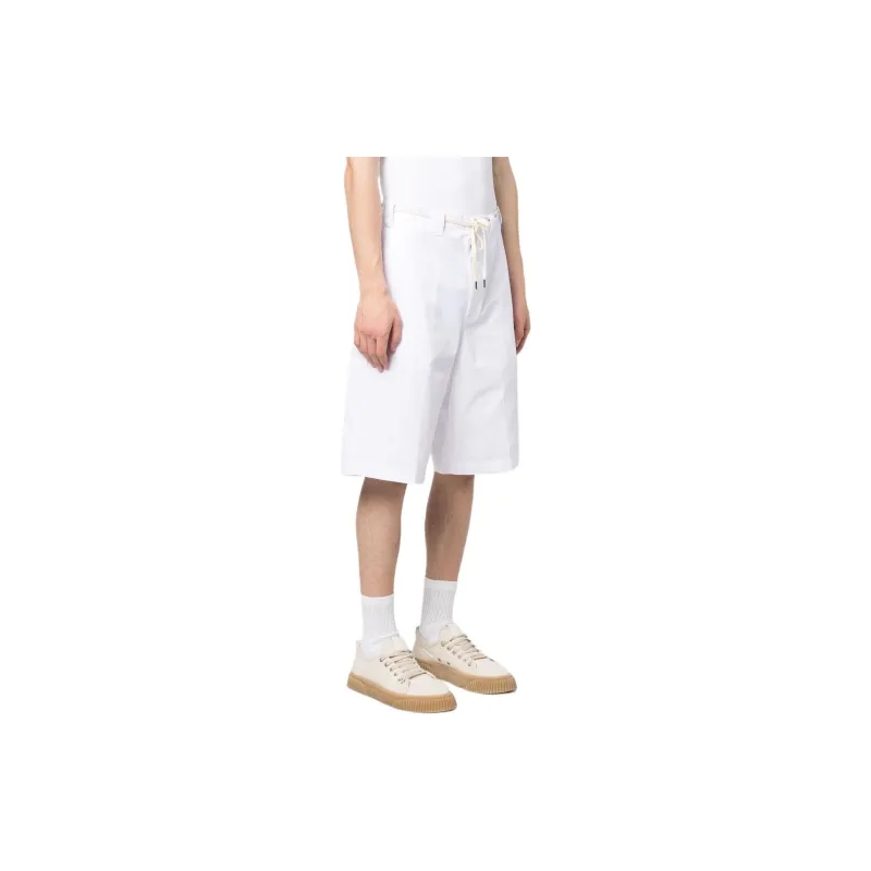 DROLE DE MONSIEUR Logo Patch Drawstring Shorts-3