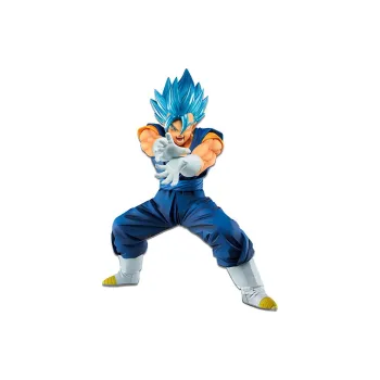 BANPRESTO Vegito Glasses Factory Dragon Ball Super The Strongest Warrior Blue Hair Kamehameha Ver.4 Scale Figures 16cm