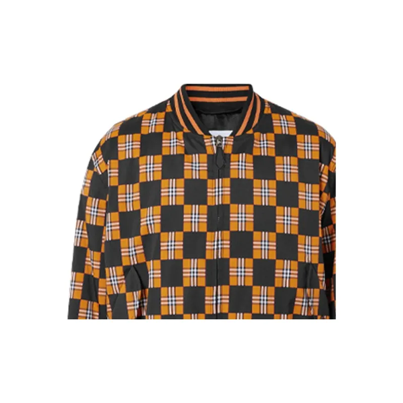 Burberry Brookland Checkerboard Bomber Jacket-4