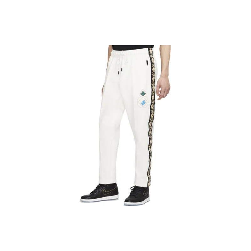 Jordan Knitted Sweatpants Men's Light Ivory White-5