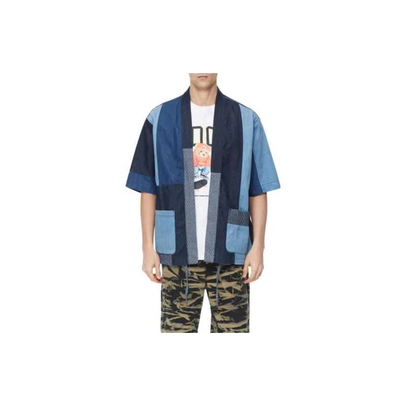 FIVE CM Shirts Men Denim Blue-1