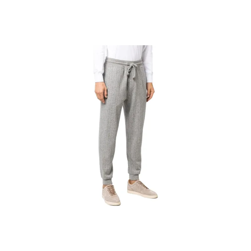 Brunello Cucinelli Striped Drawstring Track Pants-3